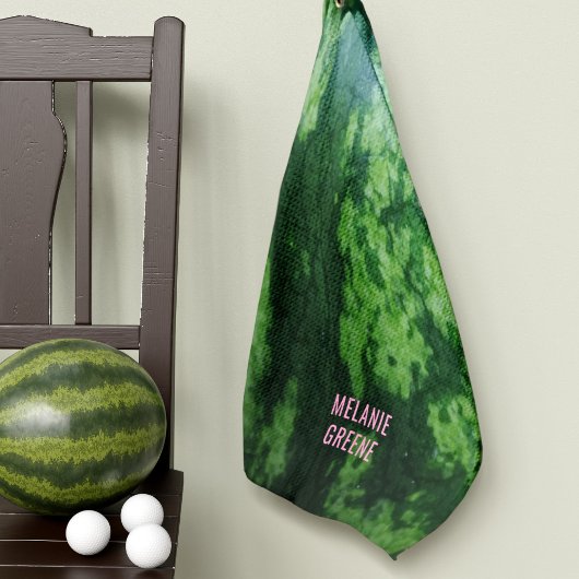 Serviette de golf Watermelon Fruit Rind Green