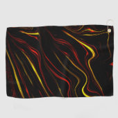 Serviette De Golf Wavy rouge or longues traces sur arrière - plan no (Horizontal)