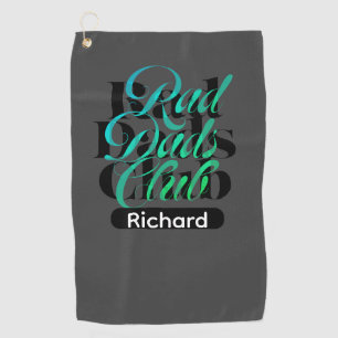 Serviette De Golf Week-end de la Fête des Pères Club Rad Dad Typogra