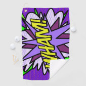 Serviette De Golf WHAM Cool Modern Comic Book (En situation)