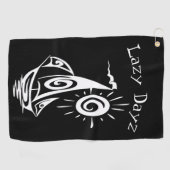 Serviette De Golf Whimsical Lazy Voilier (Horizontal)