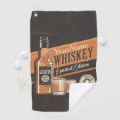 Serviette De Golf Whiskey Liquor Bottle Western Bar (En situation)