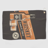 Serviette De Golf Whiskey Liquor Bottle Western Bar (Horizontal)