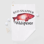 Serviette De Golf Whisperer Red Snapper (En situation)