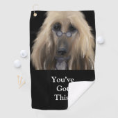 Serviette De Golf White Afghan Hound (En situation)