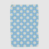 Serviette De Golf White Daisies Pattern Custom Background (Devant)