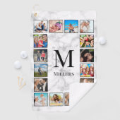Serviette De Golf White Marble Stone Pattern (En situation)