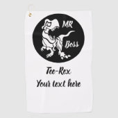 Serviette De Golf White Trex the Boss Dino (Devant)