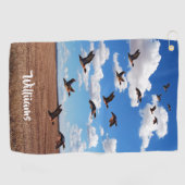Serviette De Golf Wild Birds Canards Golf Serviette (Horizontal)