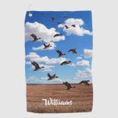 Serviette De Golf Wild Birds Canards Golf Serviette (Devant)