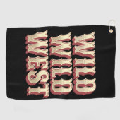 Serviette De Golf Wild Wild West (Horizontal)