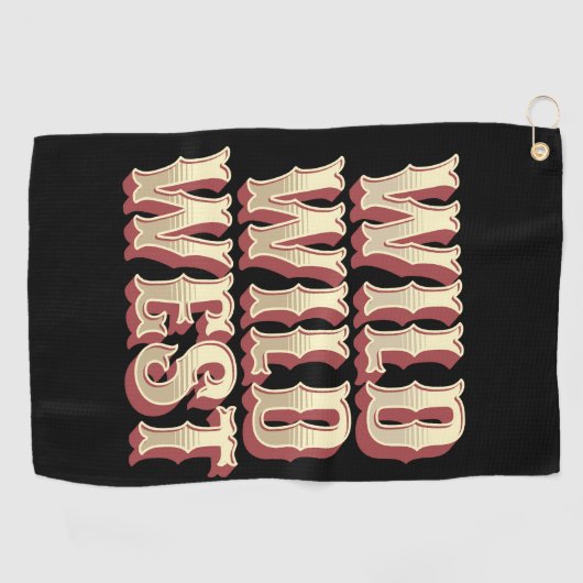 Serviette De Golf Wild Wild West (Horizontal)