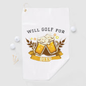 Serviette De Golf Will GOLF pour la bière | personnalisable (En situation)