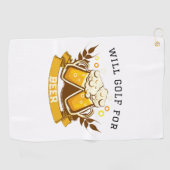 Serviette De Golf Will GOLF pour la bière | personnalisable (Horizontal)