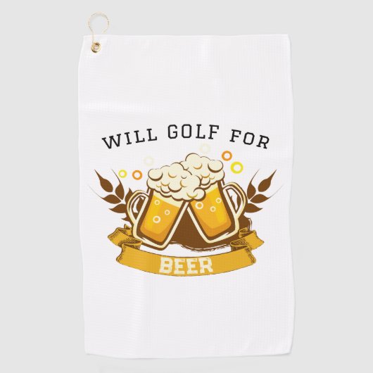 Serviette De Golf Will GOLF pour la bière | personnalisable (Devant)