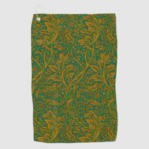 Serviette De Golf William Morris Arcadia Motif Floral Vert Golden