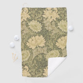 Serviette De Golf William Morris Chrysanthemum Fleur d'âge (En situation)