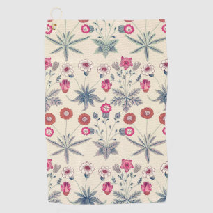 Serviette De Golf William Morris Daisy Motif floral Orange rouge