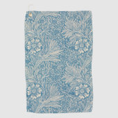 Serviette De Golf William Morris - Elegant Blue Marigold (Devant)