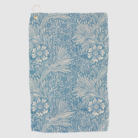 Serviette De Golf William Morris - Elegant Blue Marigold (Devant)