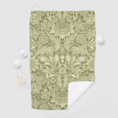 Serviette De Golf William Morris Fleur verte tournesol (En situation)