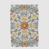 Serviette De Golf William Morris Floral Circle Flower Illustration (Devant)
