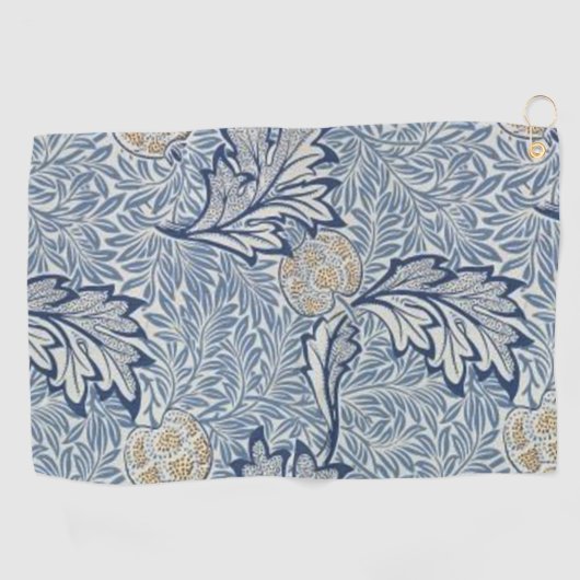 Serviette De Golf William Morris Flower Floral Design (Horizontal)
