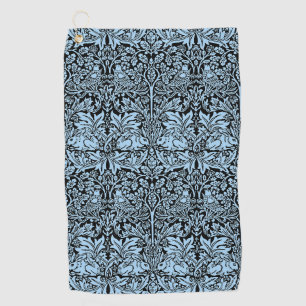 Serviette De Golf William Morris Frère Lapin Bleu Clair Noir