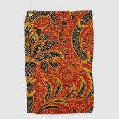 Serviette De Golf William Morris Inde Floral rouge (Devant)
