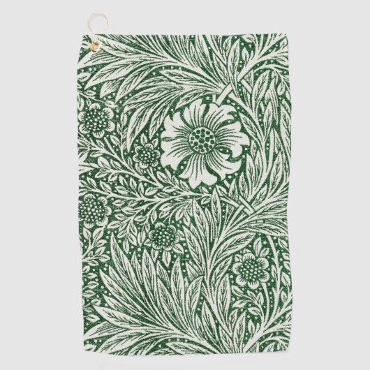Serviette De Golf william morris marigold fleurs vertes (Devant)