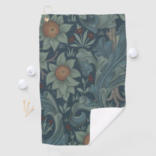 Serviette De Golf William Morris Orchard Art Motif (En situation)