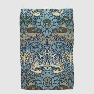Serviette De Golf William Morris Paon et Dragon Tissé