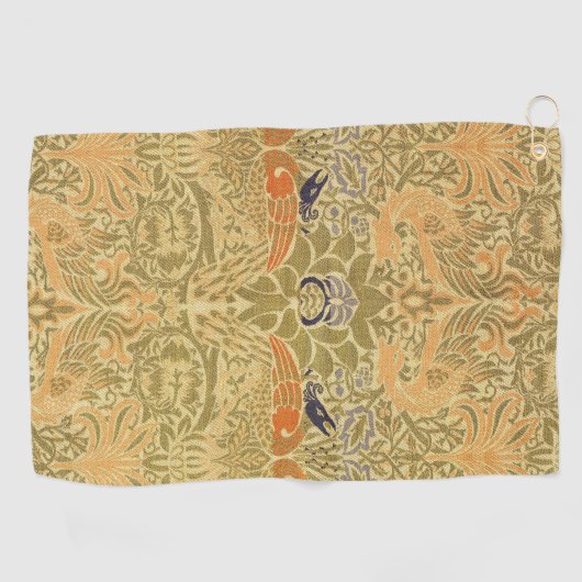 Serviette De Golf William Morris Peacock & Dragon Arts & Artisanat (Horizontal)
