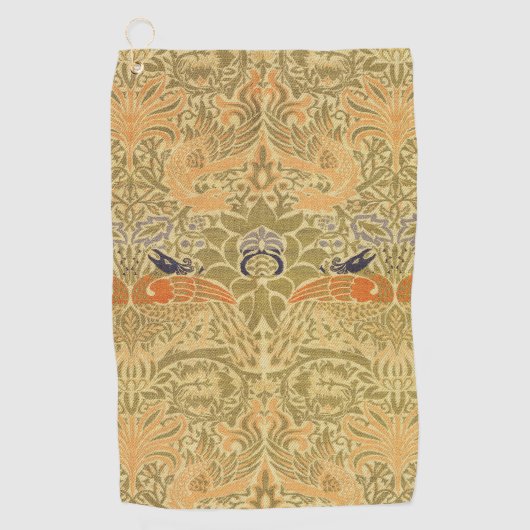 Serviette De Golf William Morris Peacock & Dragon Arts & Artisanat (Devant)
