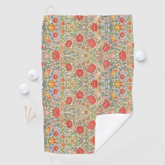 Serviette De Golf William Morris "Rose" (En situation)