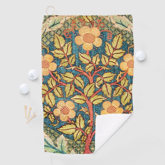 Serviette De Golf William Morris Rose Wreath (En situation)