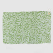 Serviette De Golf William Morris Saule Fleur Classique Vert (Horizontal)