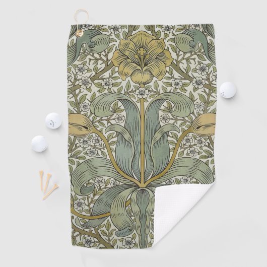 Serviette De Golf William Morris Spring Motif classique épais (En situation)