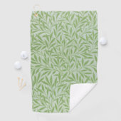 Serviette De Golf William Morris Willow Flower Classic Green (En situation)