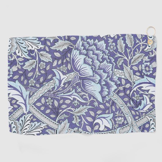 Serviette De Golf William Morris Windrush fleurs bleues (Horizontal)