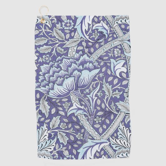 Serviette De Golf William Morris Windrush fleurs bleues (Devant)