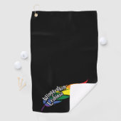 Serviette De Golf Wingaydium Lesbiosa - Amusant jeu de mots magiques (En situation)
