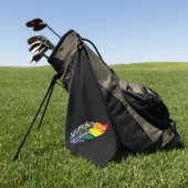 Serviette De Golf Wingaydium Lesbiosa - Amusant jeu de mots magiques (Vert)