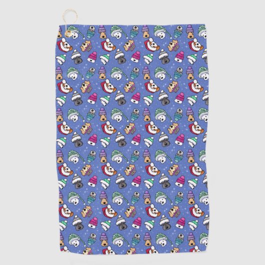 Serviette De Golf Winter Dogs (Devant)