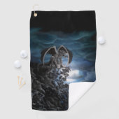 Serviette De Golf Wolf Moon - Wolf avec Golem (En situation)