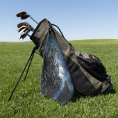 Serviette De Golf Wolf Moon - Wolf avec Golem (Vert)