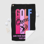 Serviette De Golf Women's GOLF QUEEN Nom personnalisé (En situation)