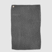 Serviette De Golf Worn Black Faux Leather (Devant)