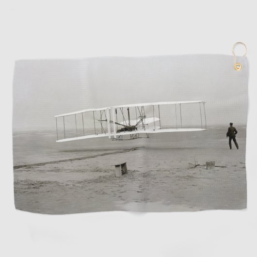 Serviette De Golf Wright Brothers Flyer First Plane Flight Aviation (Horizontal)