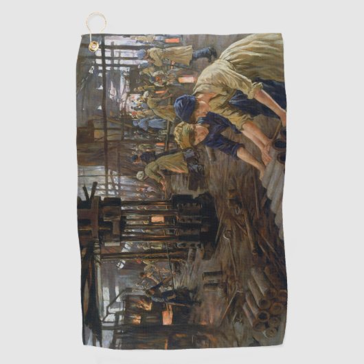 Serviette De Golf WW1 1918 Les femmes qui travaillent dans une usine (Devant)
